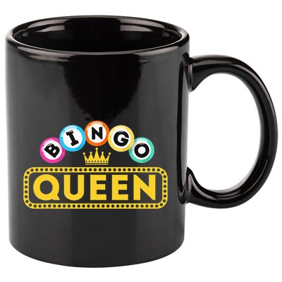 Bingo Queen Bingo Lover Gambler Gambling 11oz C Handle Ceramic Mug