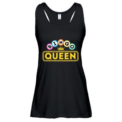 Bingo Queen Bingo Lover Gambler Gambling Ladies Essential Flowy Tank