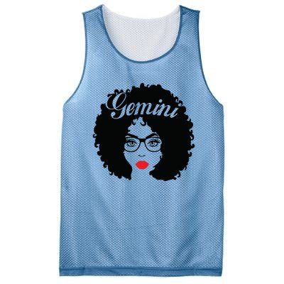 Black Queen Birthday Gifts Red Lips Afro Diva Gemini Zodiac Mesh Reversible Basketball Jersey Tank