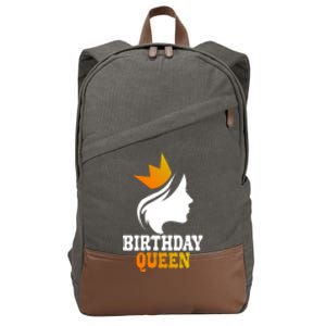 Birthday Queen Birthday Birthday Its My Birthday Cool Gift Cotton Canvas Backpack