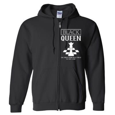 Black Queen Beautiful African American Woman Afro Queen Full Zip Hoodie