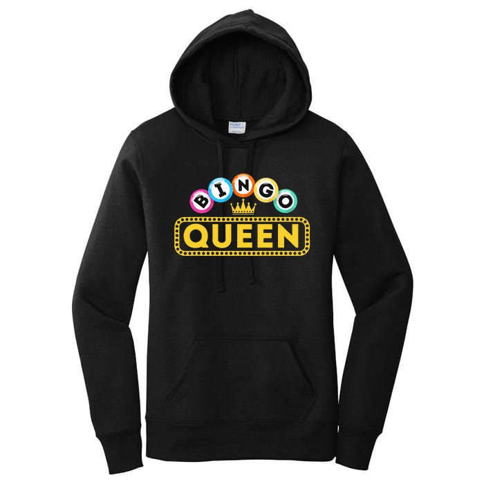 Bingo Queen Bingo Lover Gambler Gambling Women's Pullover Hoodie