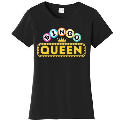 Bingo Queen Bingo Lover Gambler Gambling Women's T-Shirt