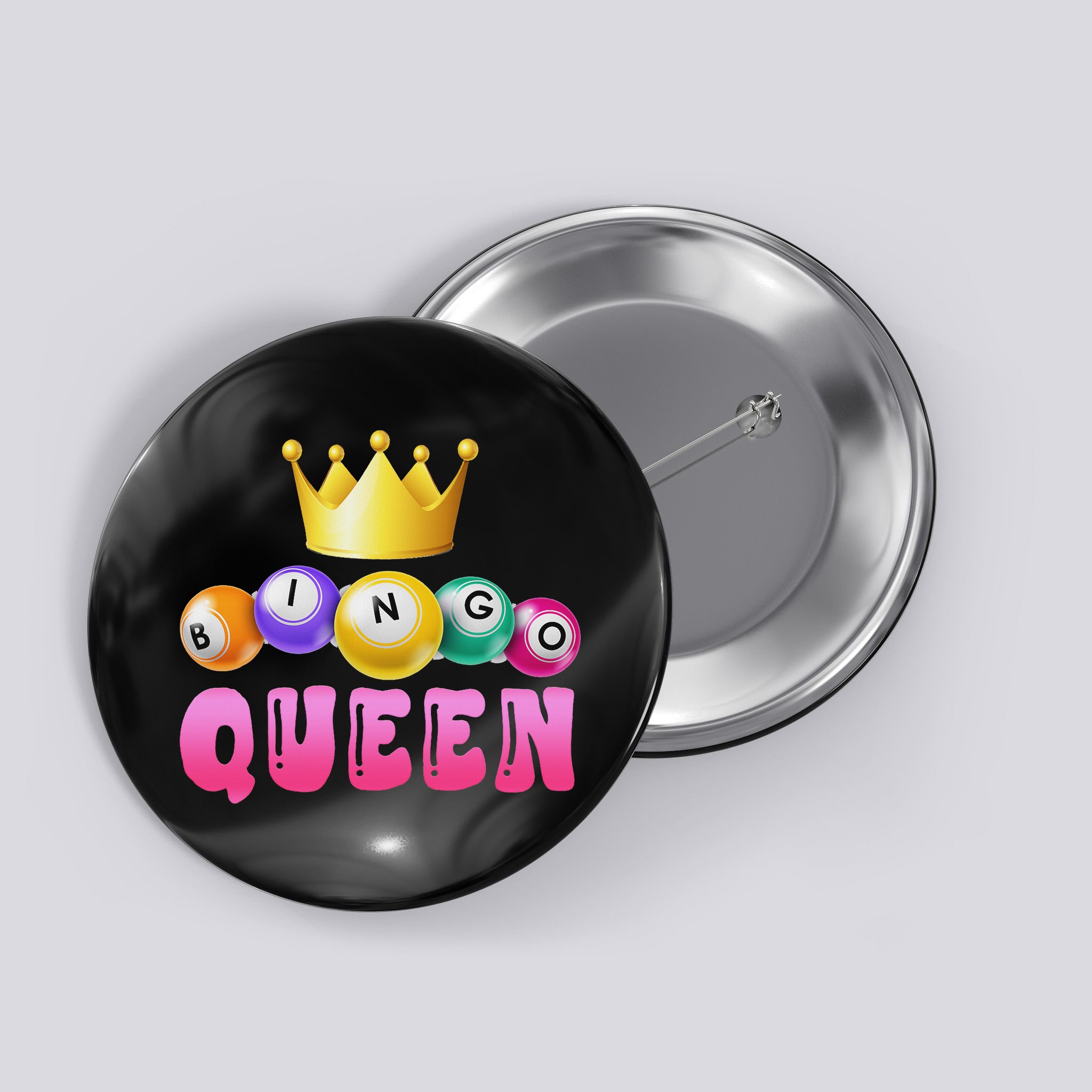 Bingo Queen Bingo Player Bingo Lover Bingo Button