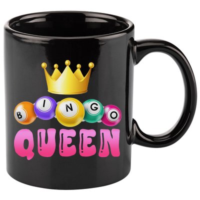 Bingo Queen Bingo Player Bingo Lover Bingo 11oz C Handle Ceramic Mug