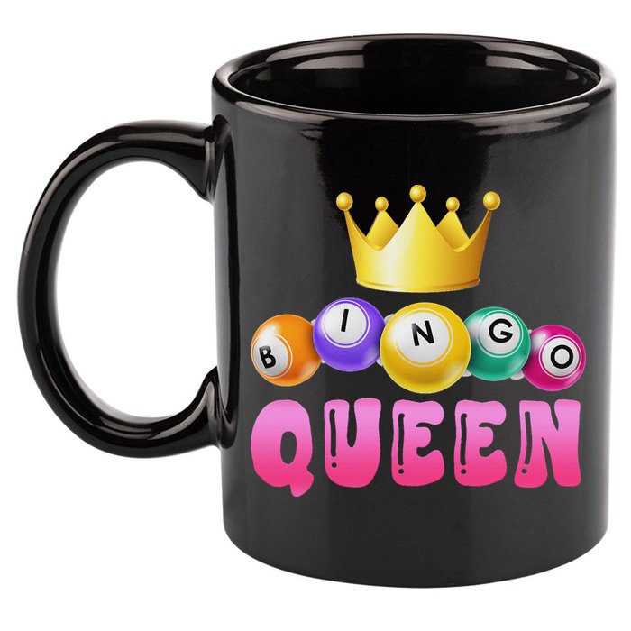 Bingo Queen Bingo Player Bingo Lover Bingo 11oz C Handle Ceramic Mug