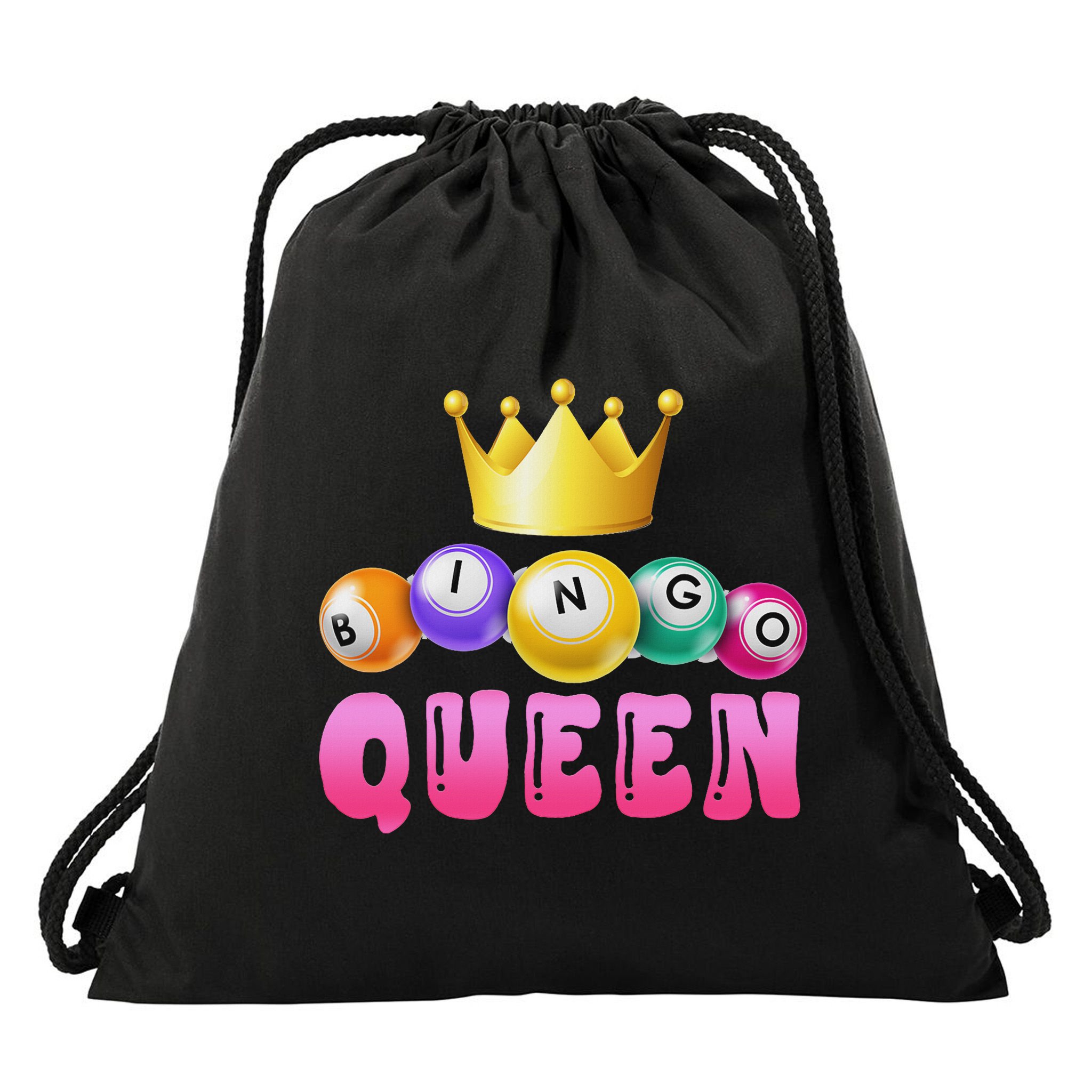 Bingo Queen Bingo Player Bingo Lover Bingo Drawstring Bag