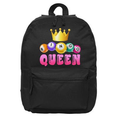 Bingo Queen Bingo Player Bingo Lover Bingo 16 in Basic Backpack