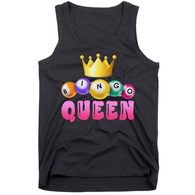 Bingo Queen Bingo Player Bingo Lover Bingo Tank Top