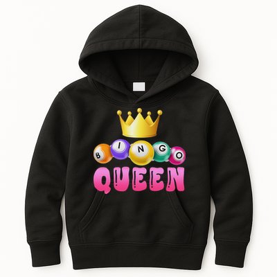 Bingo Queen Bingo Player Bingo Lover Bingo Kids Hoodie
