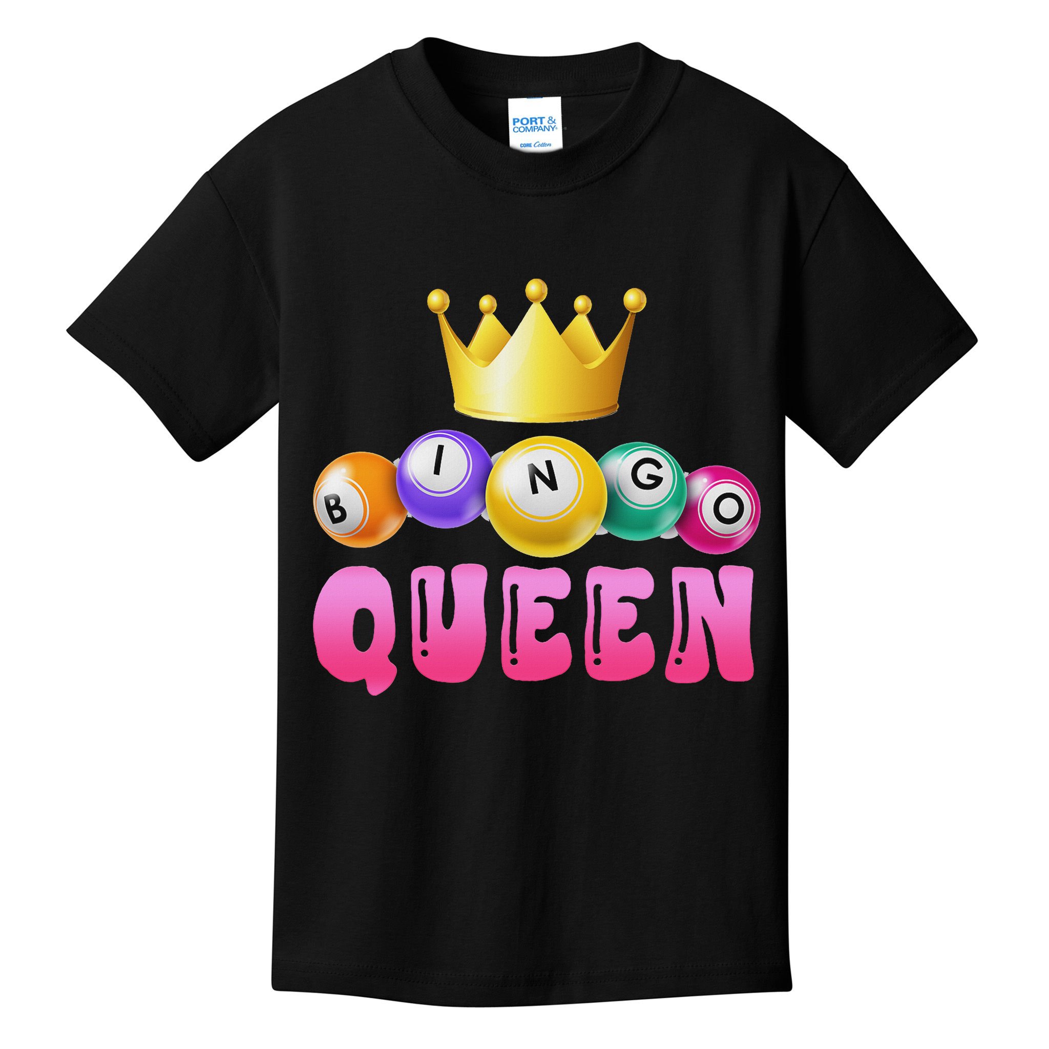 Bingo Queen Bingo Player Bingo Lover Bingo Kids T-Shirt