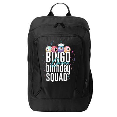 Bingo Queen Birthday Squad City Backpack