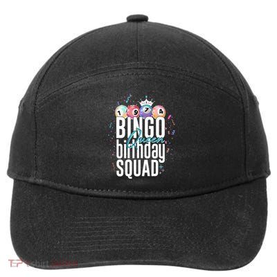 Bingo Queen Birthday Squad 7-Panel Snapback Hat
