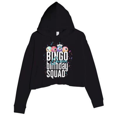 Bingo Queen Birthday Squad Crop Fleece Hoodie