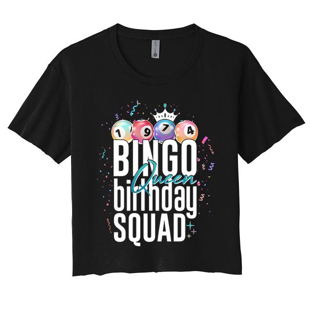 Bingo Queen Birthday Squad Crop Top