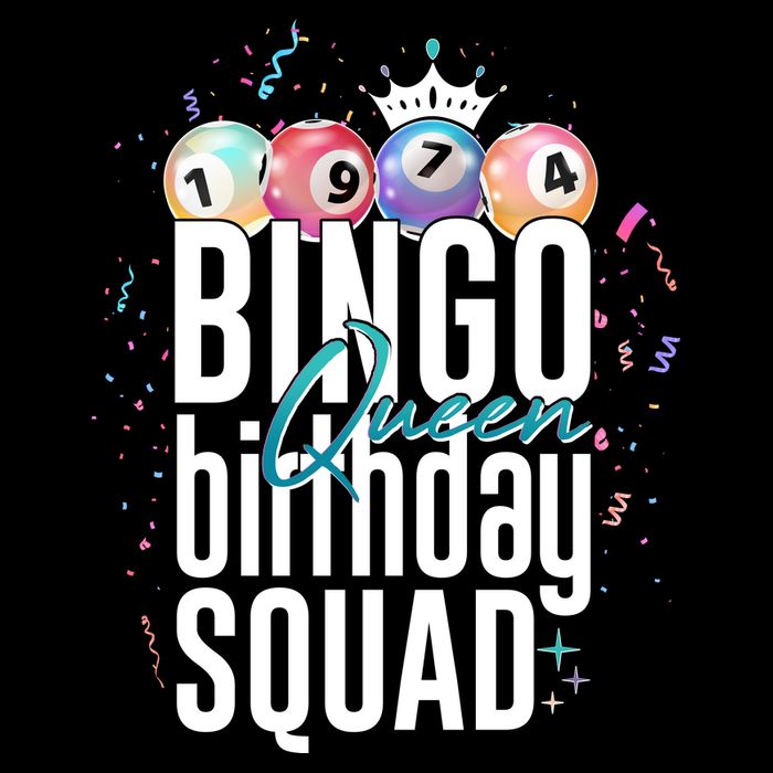 Bingo Queen Birthday Squad Zip Tote Bag