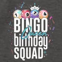 Bingo Queen Birthday Squad Vector Backpack