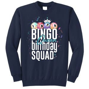 Bingo Queen Birthday Squad Tall Sweatshirt