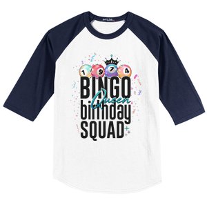 Bingo Queen Birthday Squad Baseball Sleeve Shirt