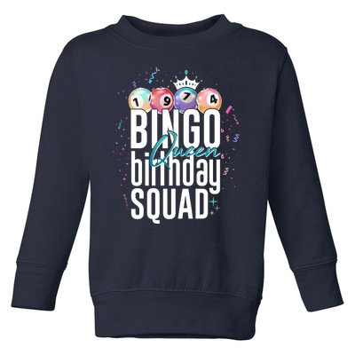 Bingo Queen Birthday Squad Toddler Sweatshirt