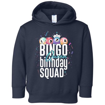 Bingo Queen Birthday Squad Toddler Hoodie