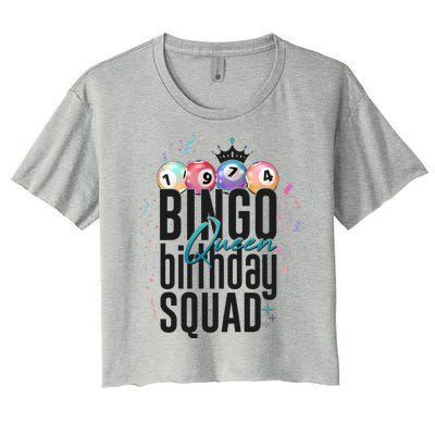 Bingo Queen Birthday Squad Women's Crop Top Tee