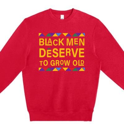 Black Queen Beautiful African American Woman Afro Queen Premium Crewneck Sweatshirt