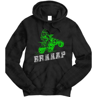 Braap Quad Biker Atv 4 Wheeler Funny Brap Quad Tie Dye Hoodie