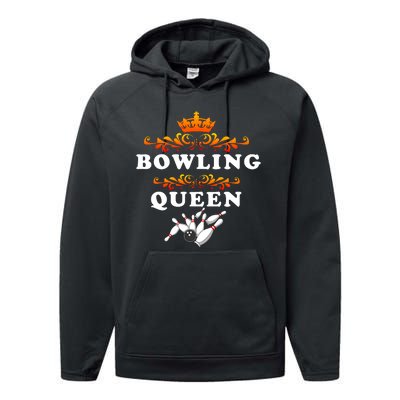 Bowling Queen Performance Fleece Hoodie