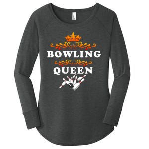 Bowling Queen Women's Perfect Tri Tunic Long Sleeve Shirt