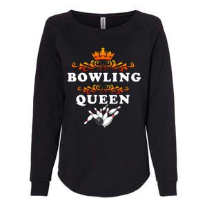 Bowling Queen Womens California Wash Sweatshirt