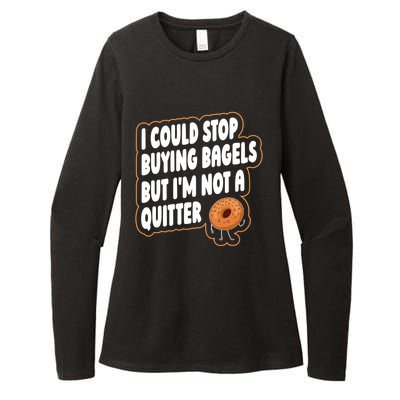 Bagel Quote Bagel Lover Meaningful Gift Womens CVC Long Sleeve Shirt