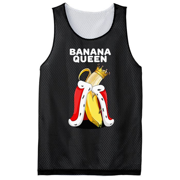 Banana Queen   Banana Lover   Cute Banana Mesh Reversible Basketball Jersey Tank