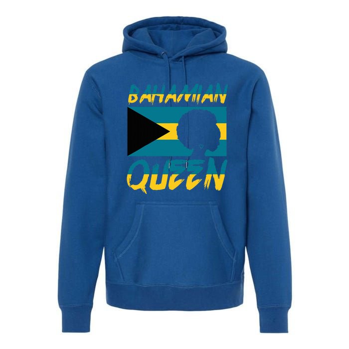 Bahamian Queen Bahamas Flag Pride Home Country Heritage Premium Hoodie