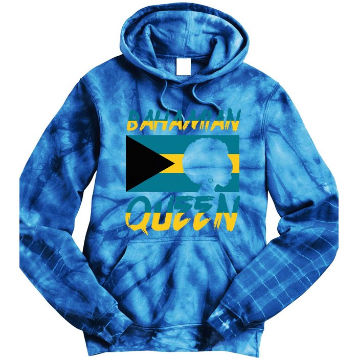 Bahamian Queen Bahamas Flag Pride Home Country Heritage Tie Dye Hoodie