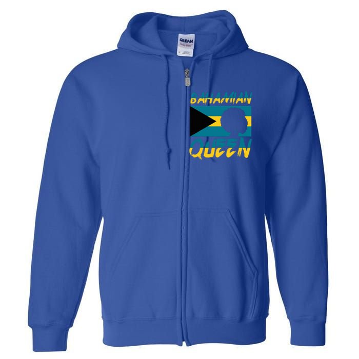 Bahamian Queen Bahamas Flag Pride Home Country Heritage Full Zip Hoodie