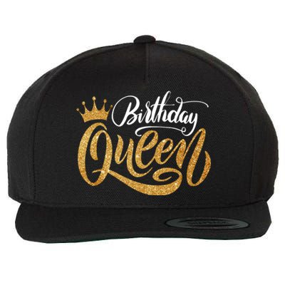 Birthday Queen Wool Snapback Cap