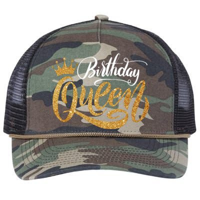 Birthday Queen Retro Rope Trucker Hat Cap