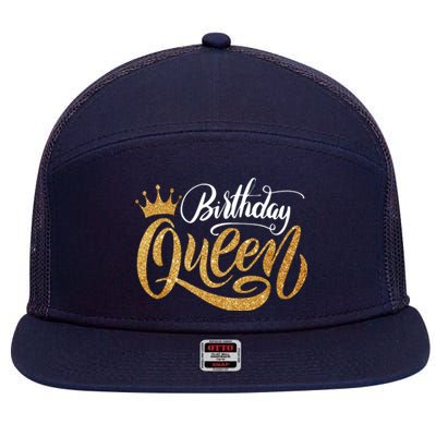 Birthday Queen 7 Panel Mesh Trucker Snapback Hat