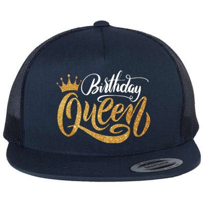 Birthday Queen Flat Bill Trucker Hat