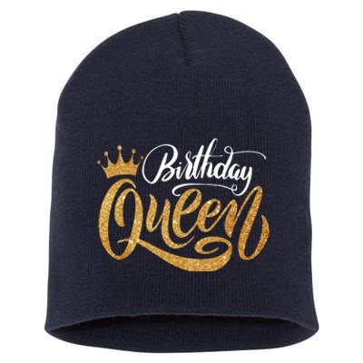 Birthday Queen Short Acrylic Beanie