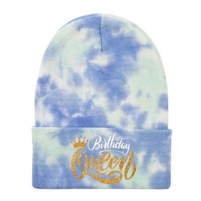 Birthday Queen Tie Dye 12in Knit Beanie