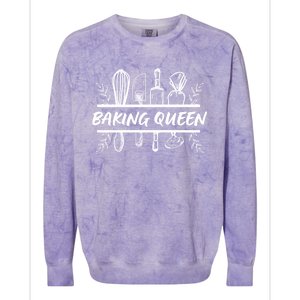 Baking Queen Cute Gift I Love Baking Pastry Baking Is My Therapy Great Gift Colorblast Crewneck Sweatshirt