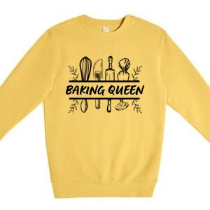 Baking Queen Cute Gift I Love Baking Pastry Baking Is My Therapy Great Gift Premium Crewneck Sweatshirt