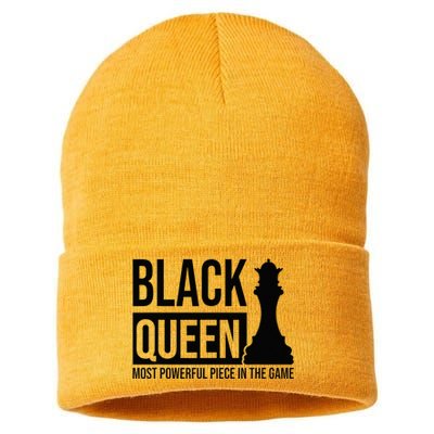 Black Queen Culture Heritage Power Pride Strength Self Love Sustainable Knit Beanie