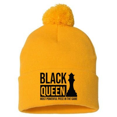 Black Queen Culture Heritage Power Pride Strength Self Love Pom Pom 12in Knit Beanie