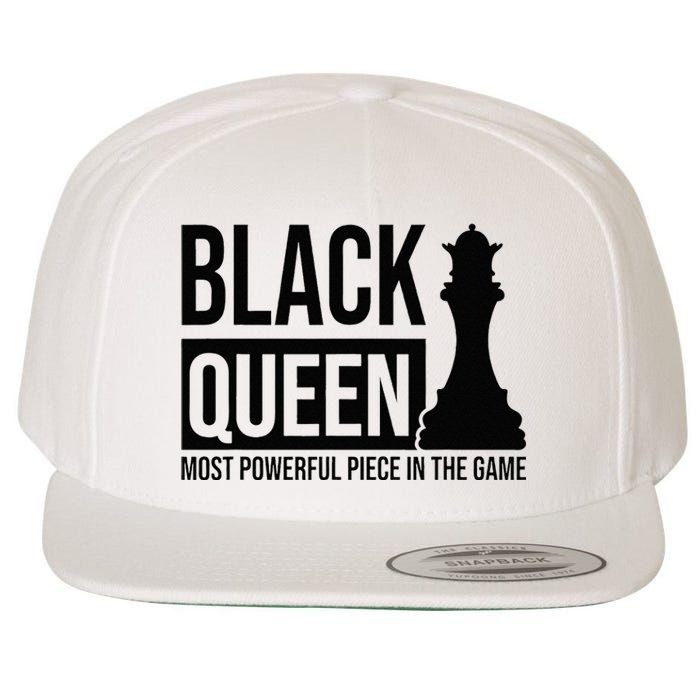 Black Queen Culture Heritage Power Pride Strength Self Love Wool Snapback Cap