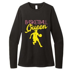 Basketball Queen Cool Sports Baller Player Coach Womens CVC Long Sleeve Shirt