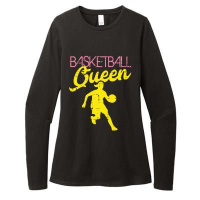 Basketball Queen Cool Sports Baller Player Coach Womens CVC Long Sleeve Shirt