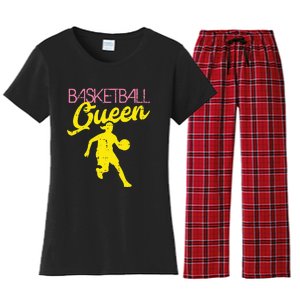 Basketball Queen Cool Sports Baller Player Coach Women's Flannel Pajama Set